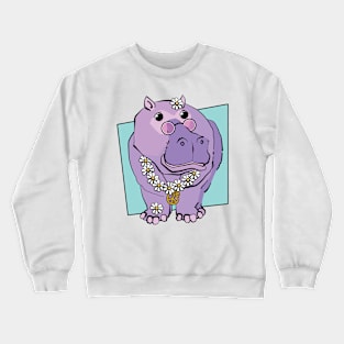 Hippy Hippo Crewneck Sweatshirt